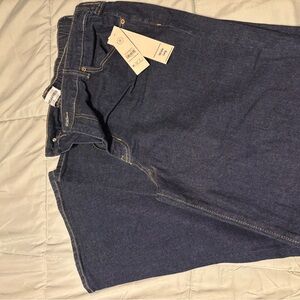 No Boundaries Women's Dark Blue Wide Leg Jeans